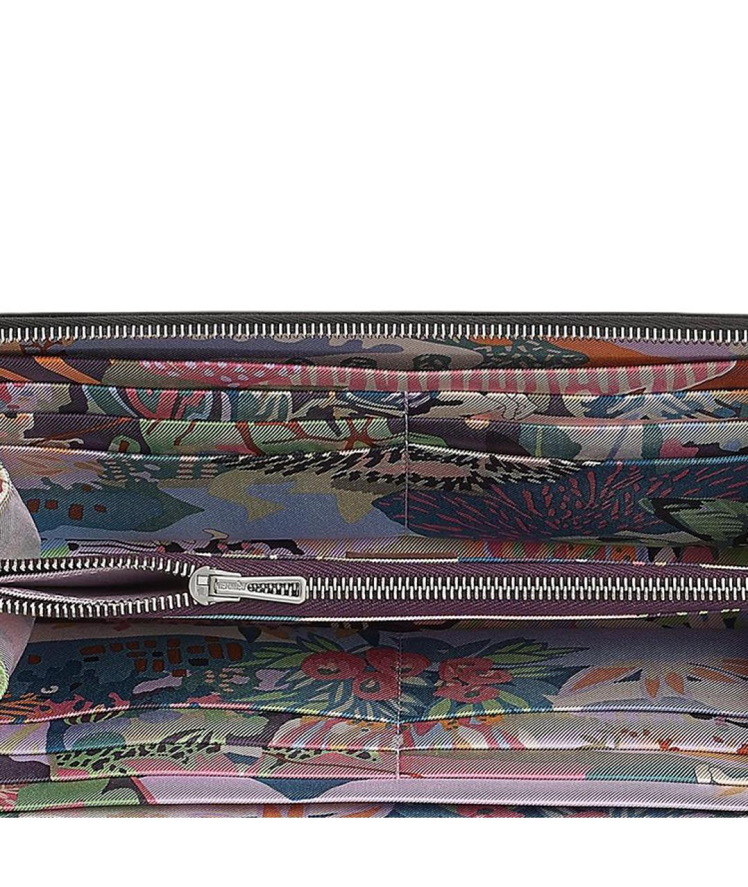 HERMES Черный кошелек, фото 3