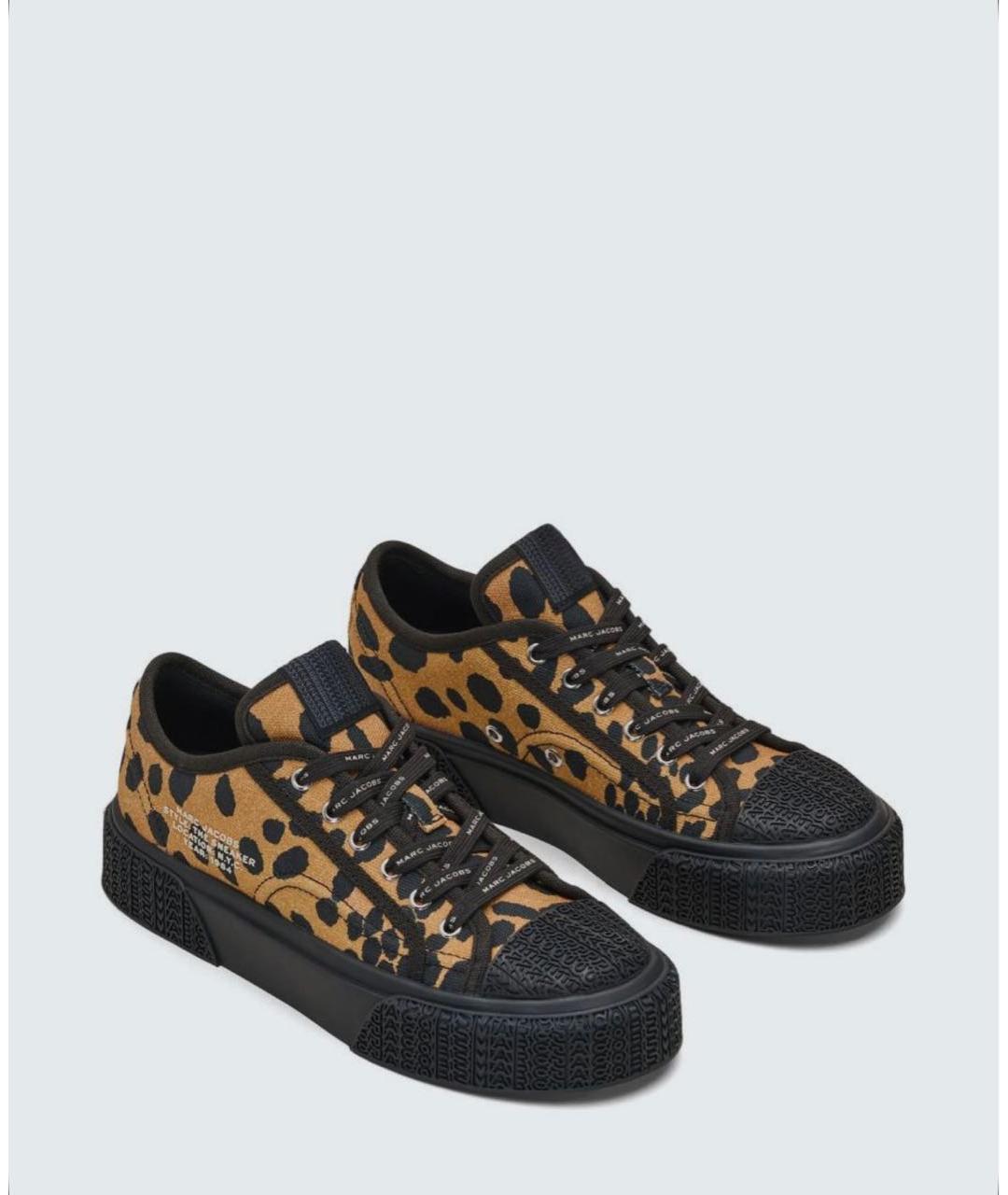 MARC JACOBS Коричневые текстильные кеды, фото 5