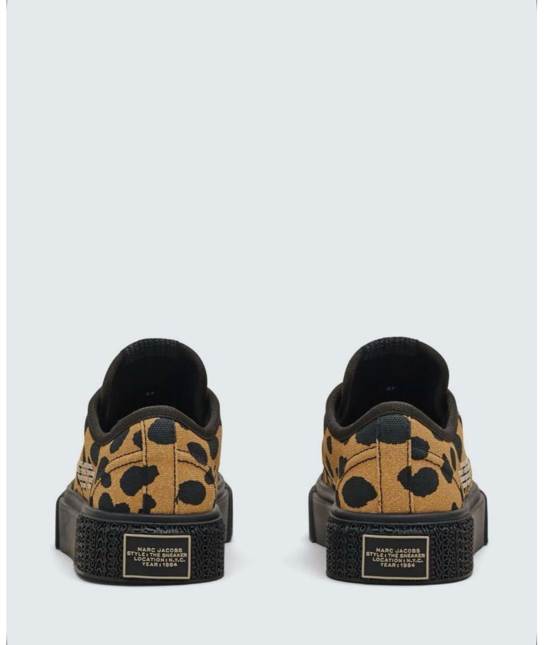 MARC JACOBS Коричневые текстильные кеды, фото 4