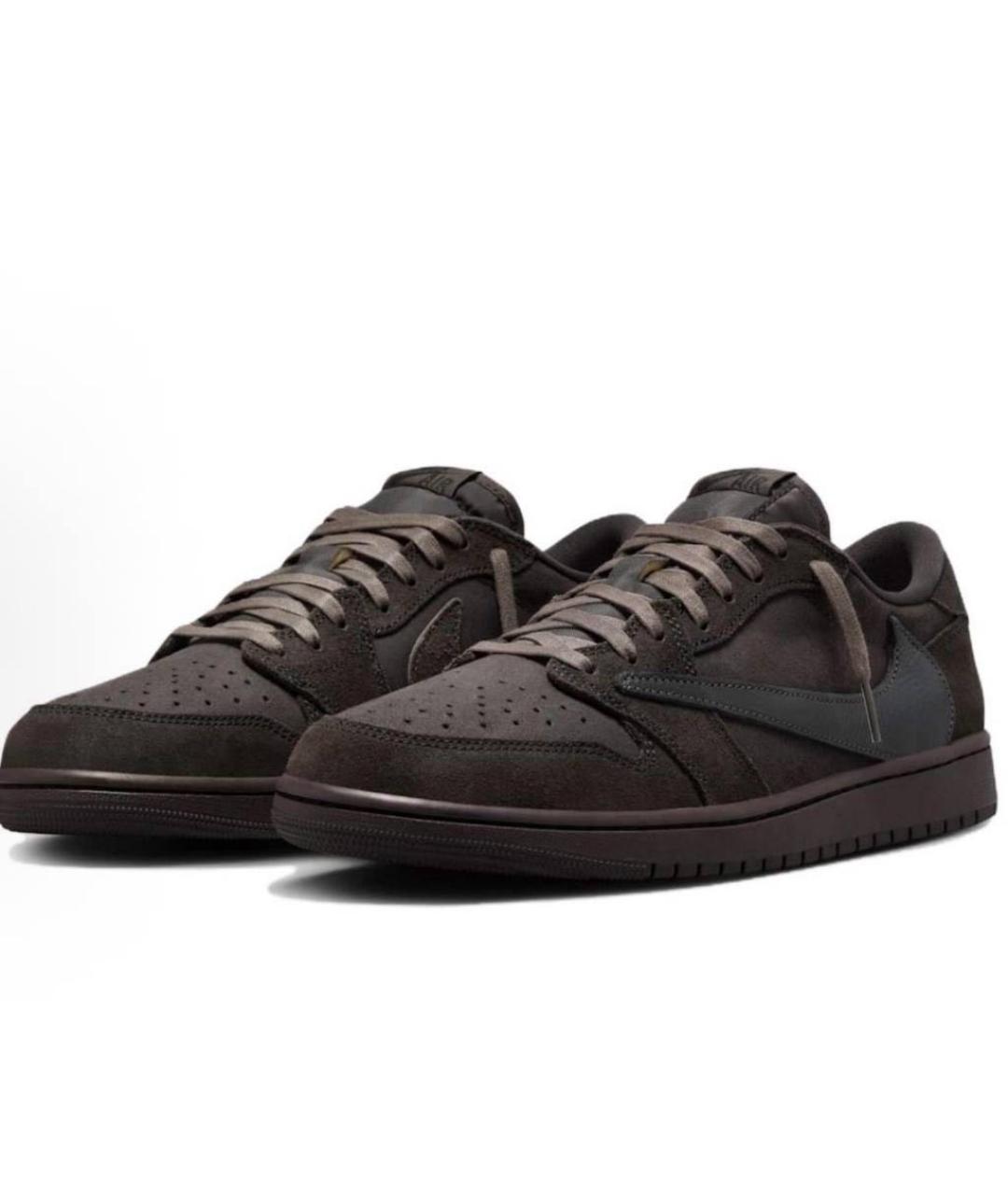 JORDAN Коричневые низкие кроссовки / кеды, фото 6