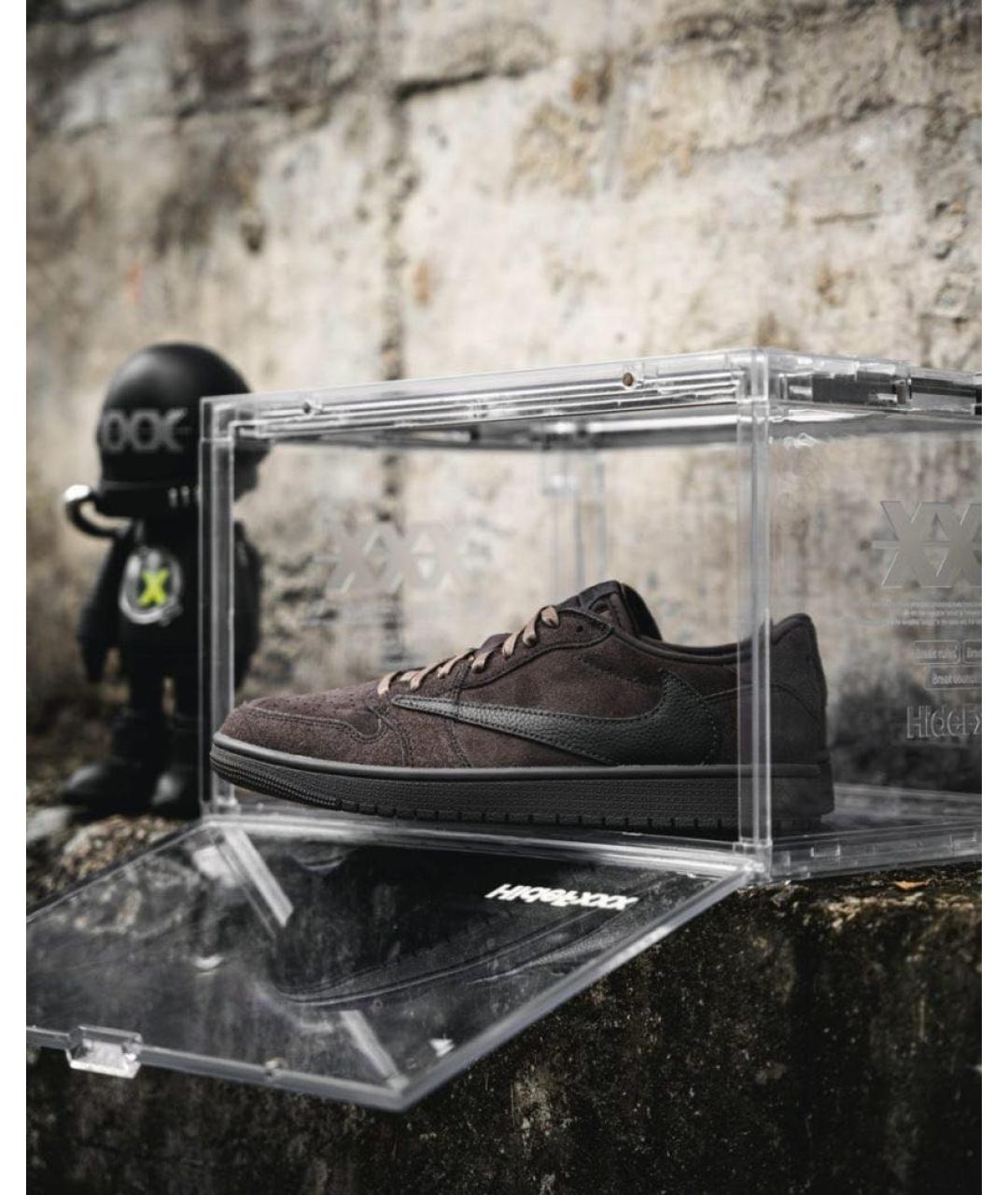 JORDAN Коричневые низкие кроссовки / кеды, фото 4