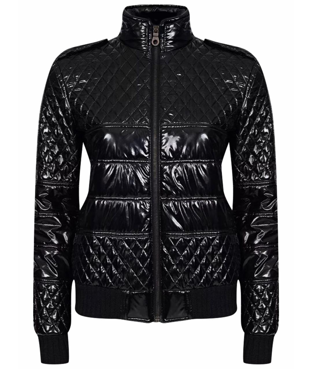 CHANEL Черная полиуретановая куртка, фото 1