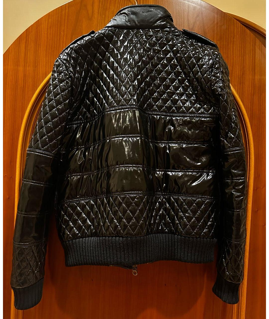 CHANEL Черная полиуретановая куртка, фото 2