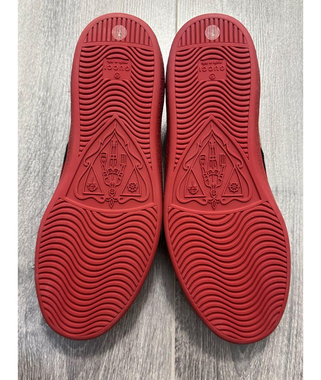 GUCCI Бежевые низкие кроссовки / кеды, фото 6