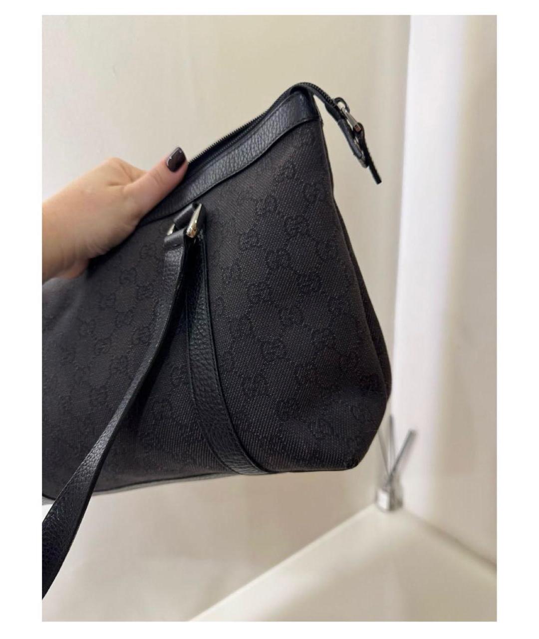 GUCCI Черная сумка тоут, фото 5