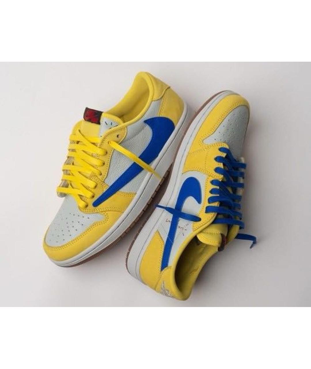 JORDAN Серые низкие кроссовки / кеды, фото 4