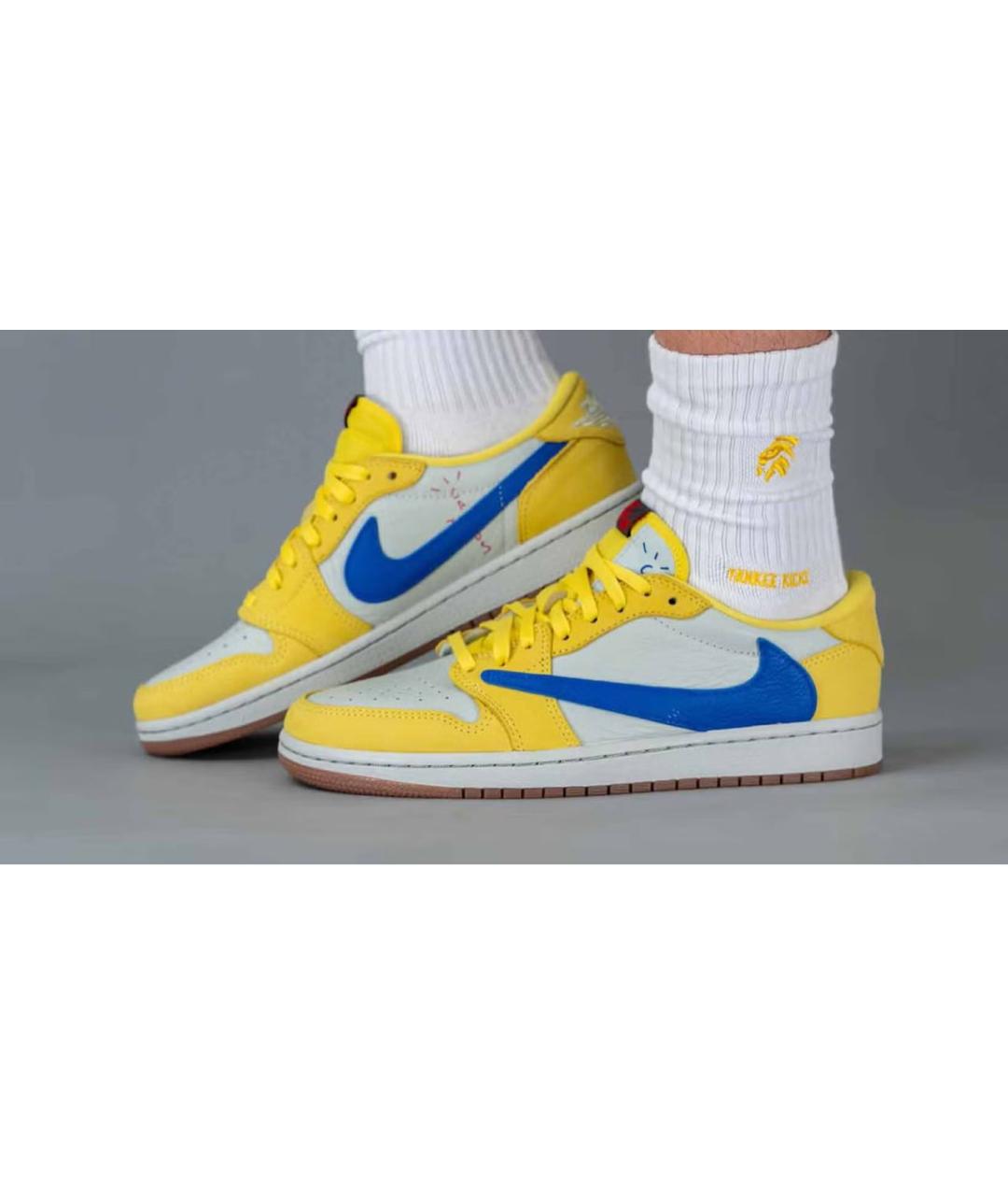 JORDAN Желтые кроссовки, фото 2