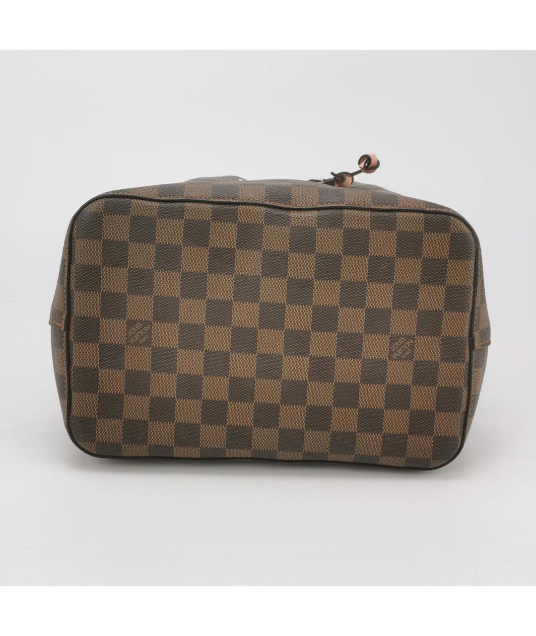 LOUIS VUITTON Коричневая кожаная сумка тоут, фото 5