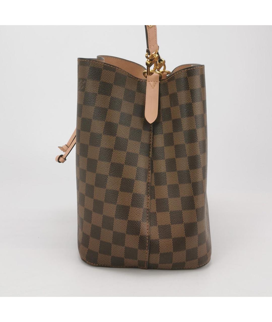 LOUIS VUITTON Коричневая кожаная сумка тоут, фото 2