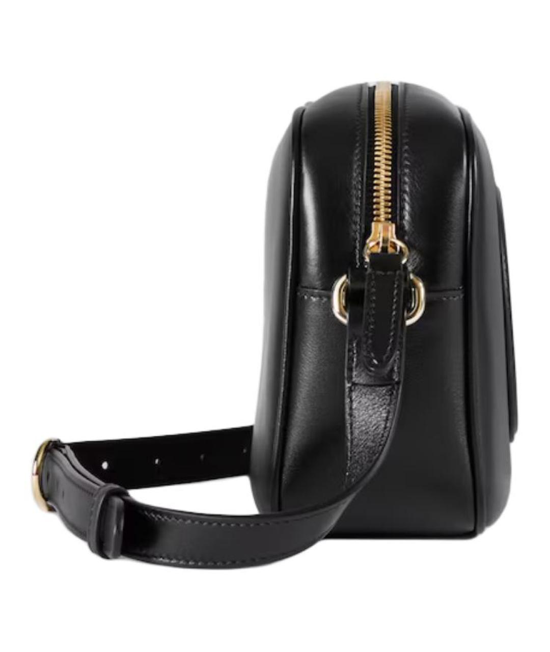 GUCCI Черная кожаная сумка через плечо, фото 3