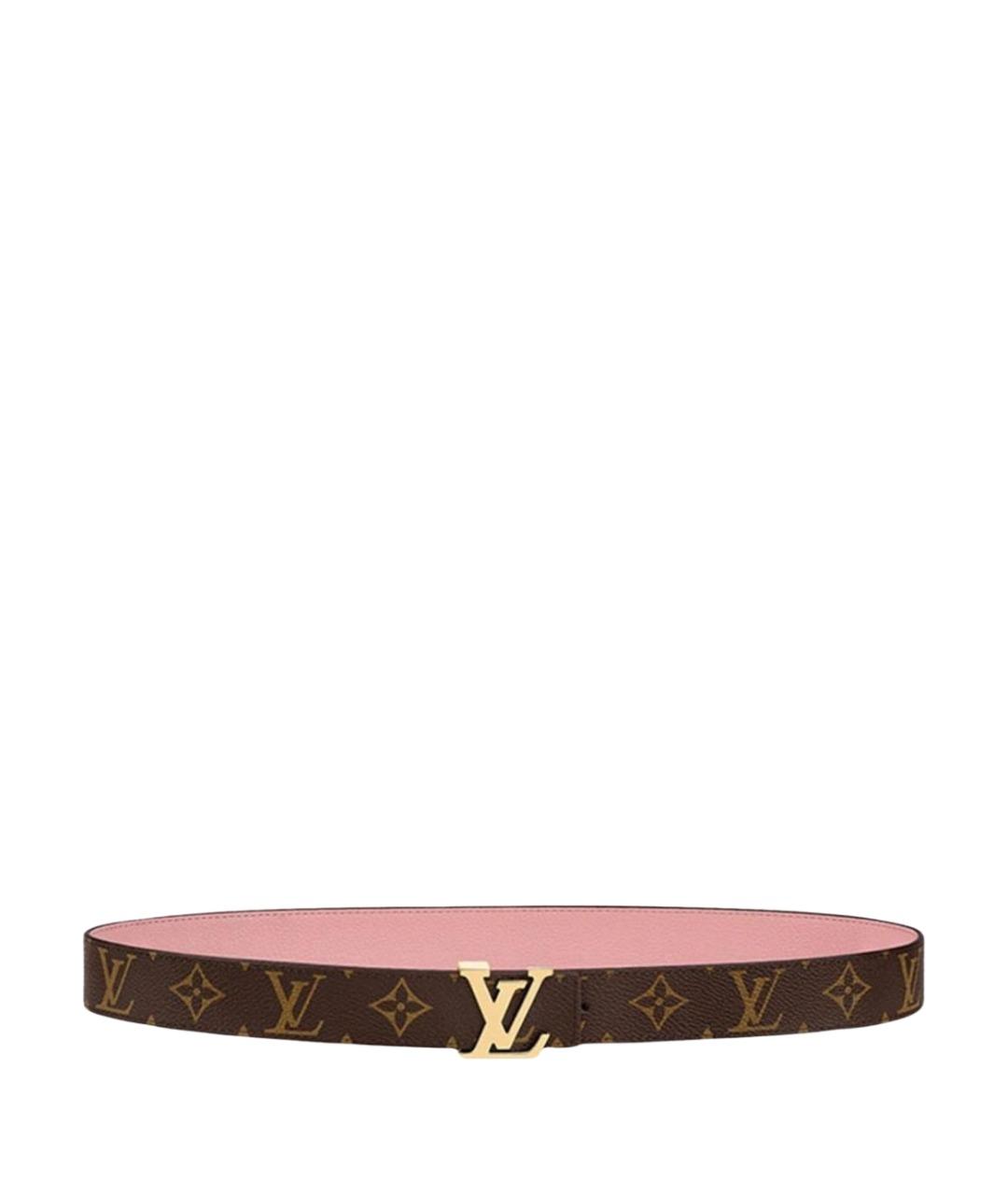 LOUIS VUITTON Коричневый кожаный ремень, фото 1