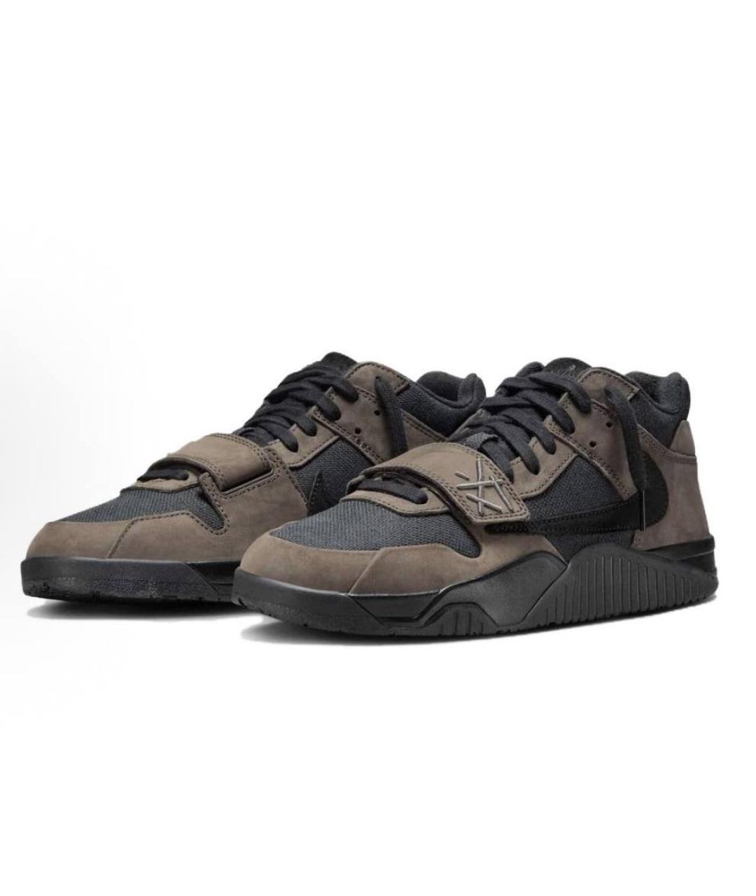 NIKE Коричневые низкие кроссовки / кеды, фото 3