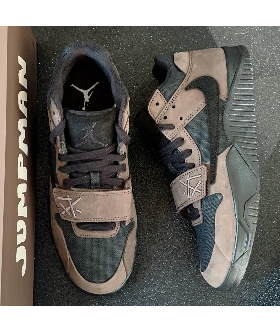 NIKE Коричневые низкие кроссовки / кеды, фото 5