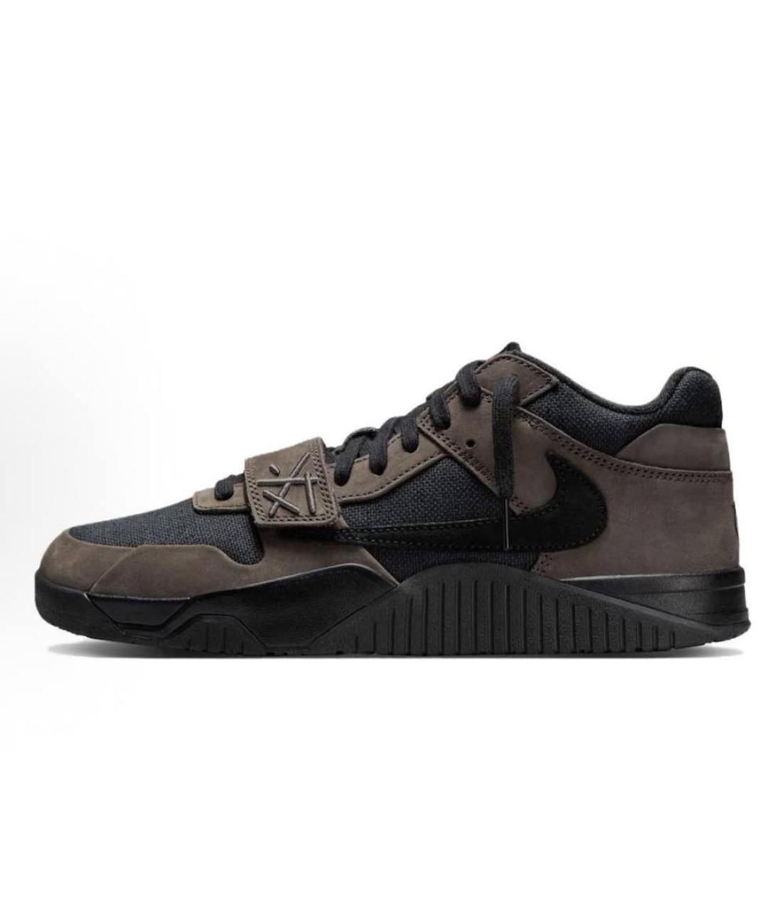 JORDAN Коричневые низкие кроссовки / кеды, фото 2