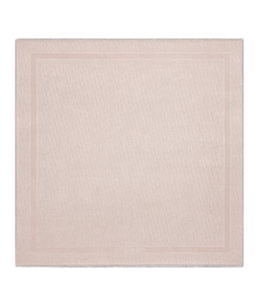 CHRISTIAN DIOR Розовый шерстяной платок, фото 1