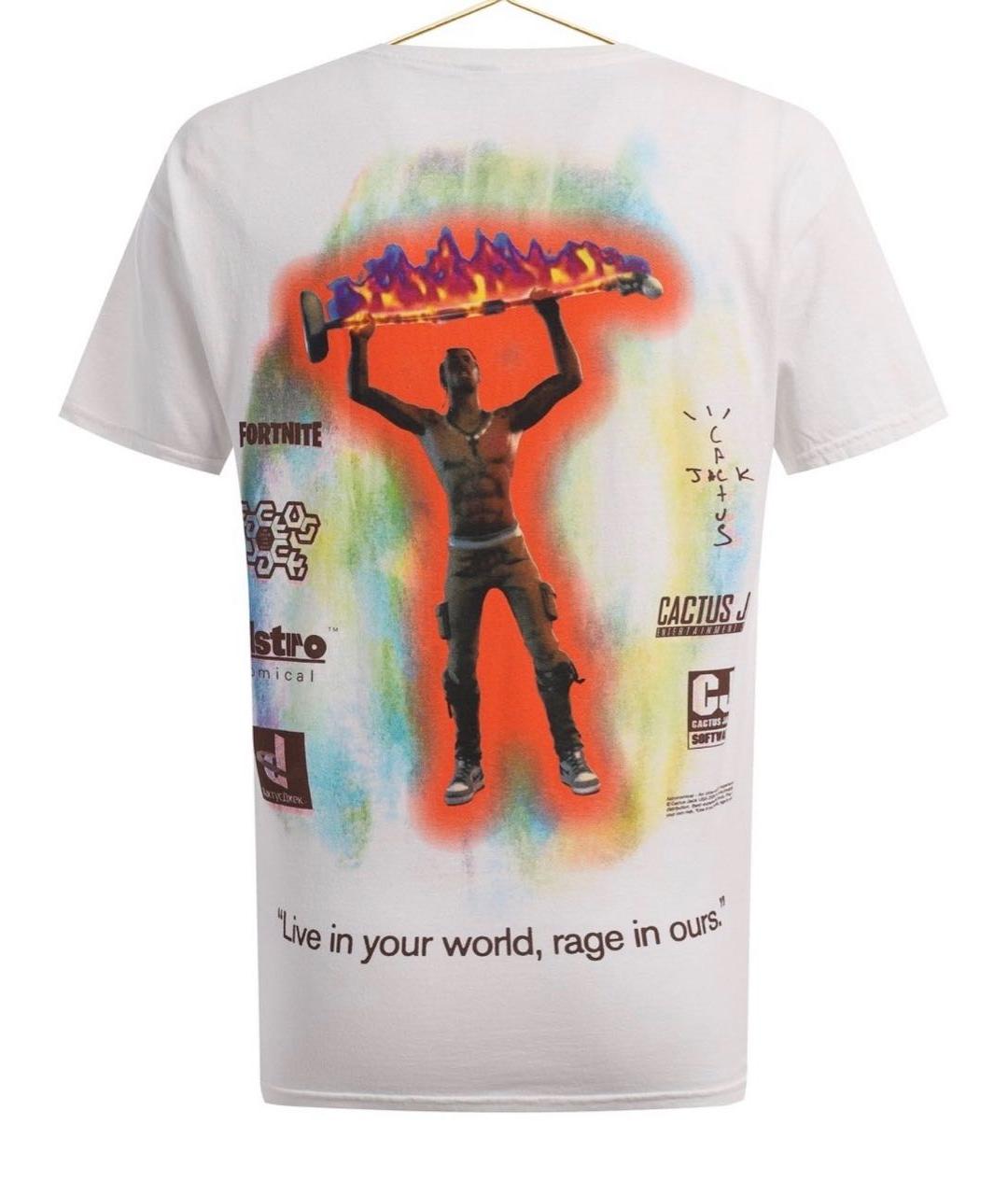 CACTUS JACK BY TRAVIS SCOTT Белая хлопковая футболка, фото 2