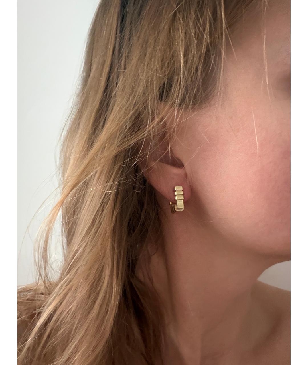 BOTTEGA VENETA Золотые серебряные серьги, фото 4