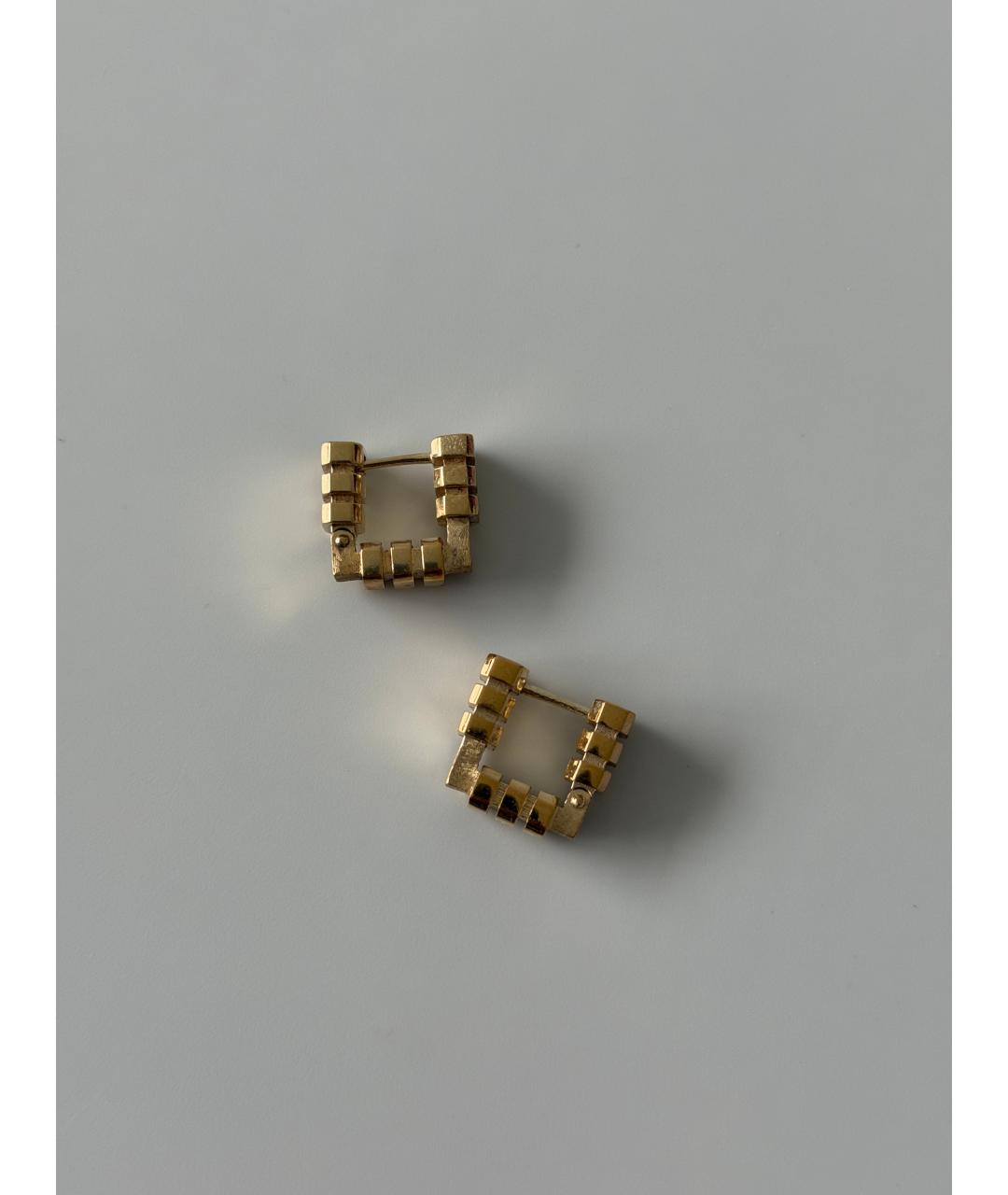 BOTTEGA VENETA Золотые серебряные серьги, фото 5