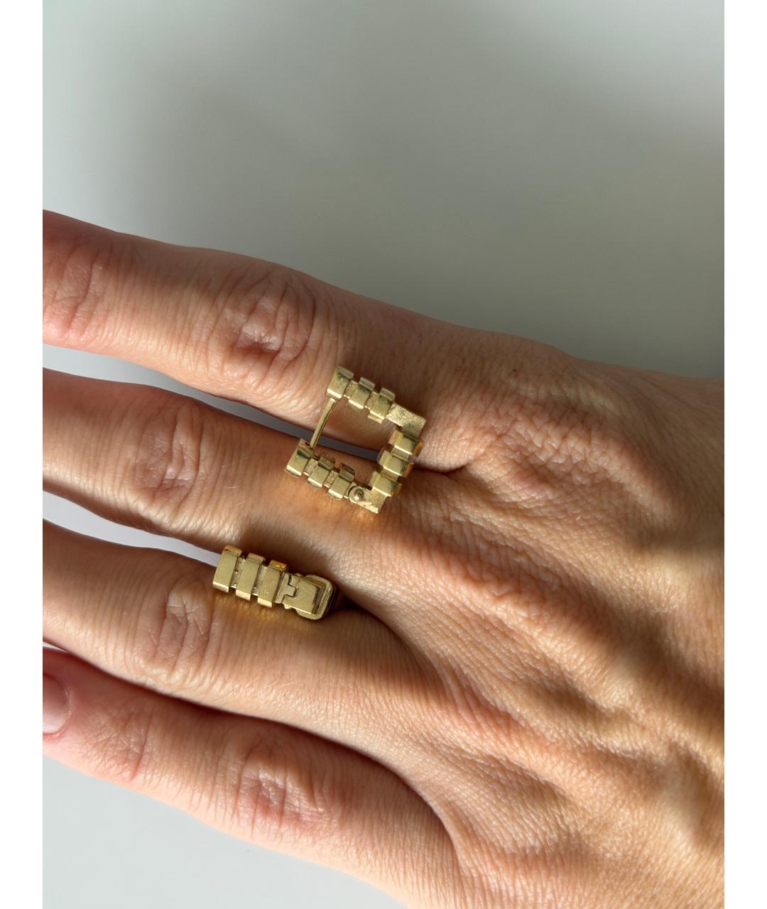 BOTTEGA VENETA Золотые серебряные серьги, фото 2