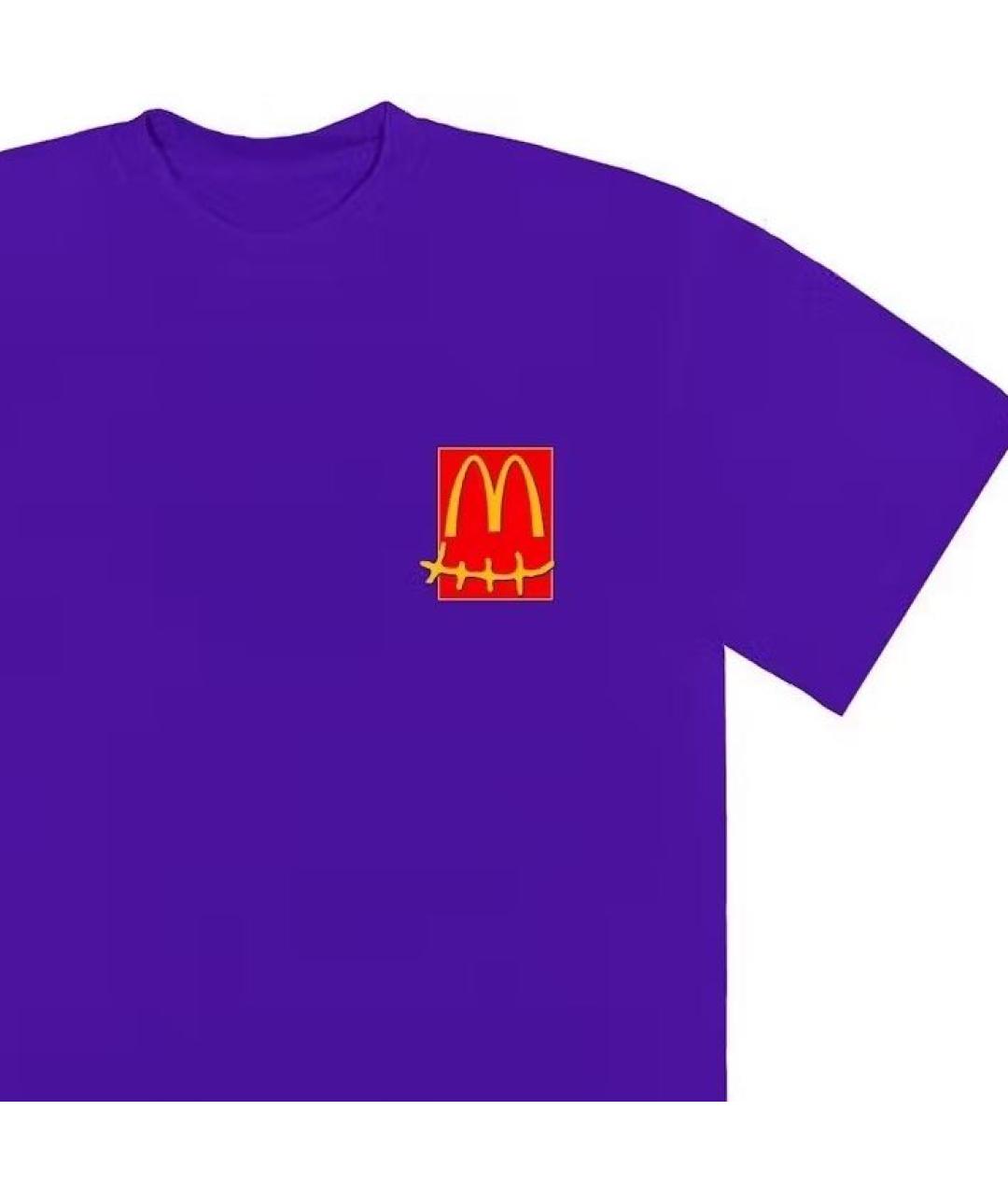 CACTUS JACK BY TRAVIS SCOTT Фиолетовая хлопковая футболка, фото 3