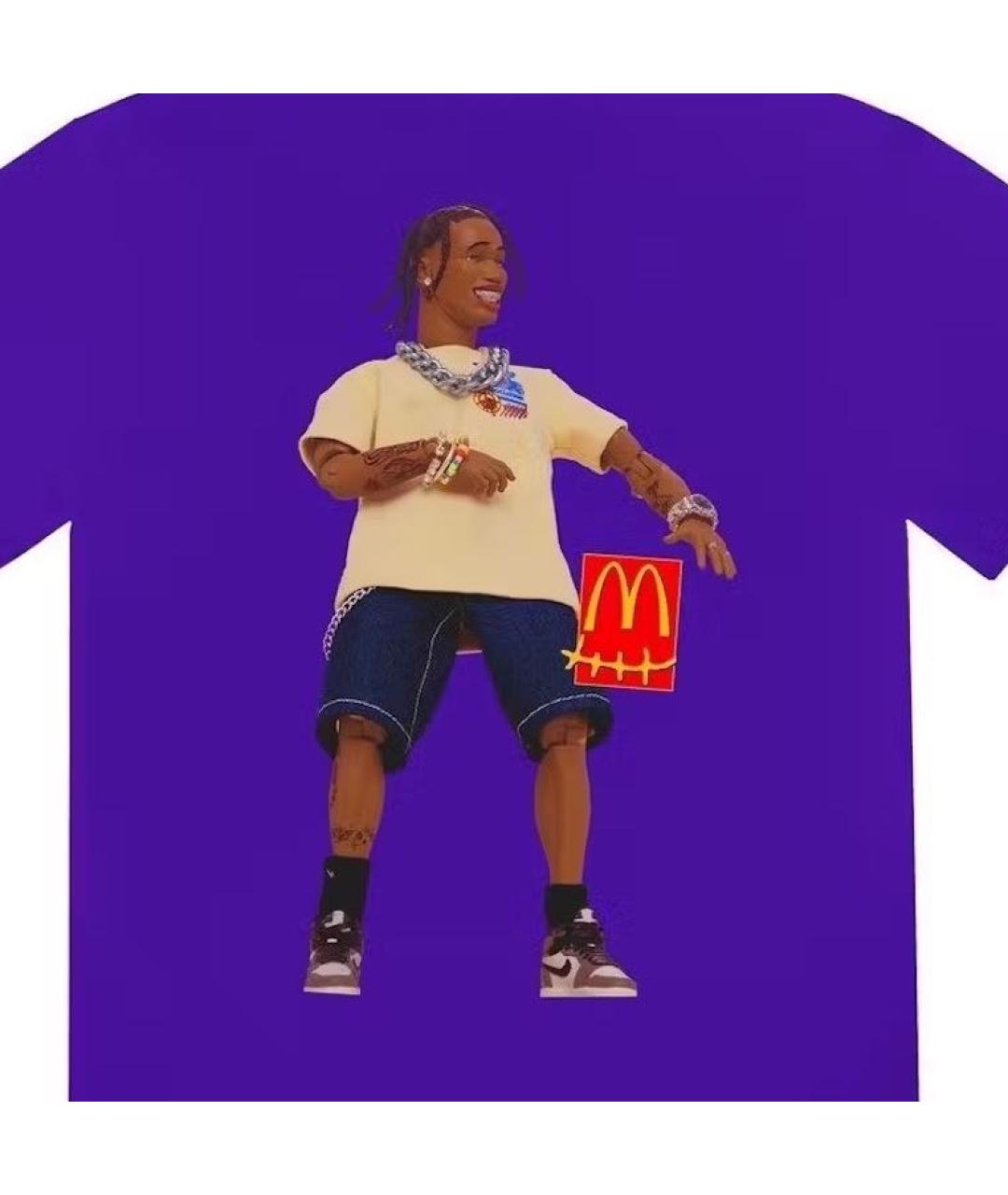 CACTUS JACK BY TRAVIS SCOTT Фиолетовая хлопковая футболка, фото 4