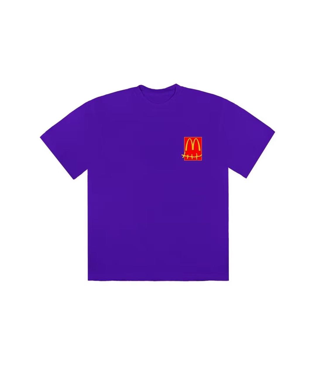 CACTUS JACK BY TRAVIS SCOTT Фиолетовая хлопковая футболка, фото 1