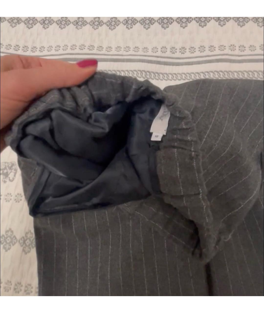 BABY DIOR Серые шерстяные брюки и шорты, фото 5