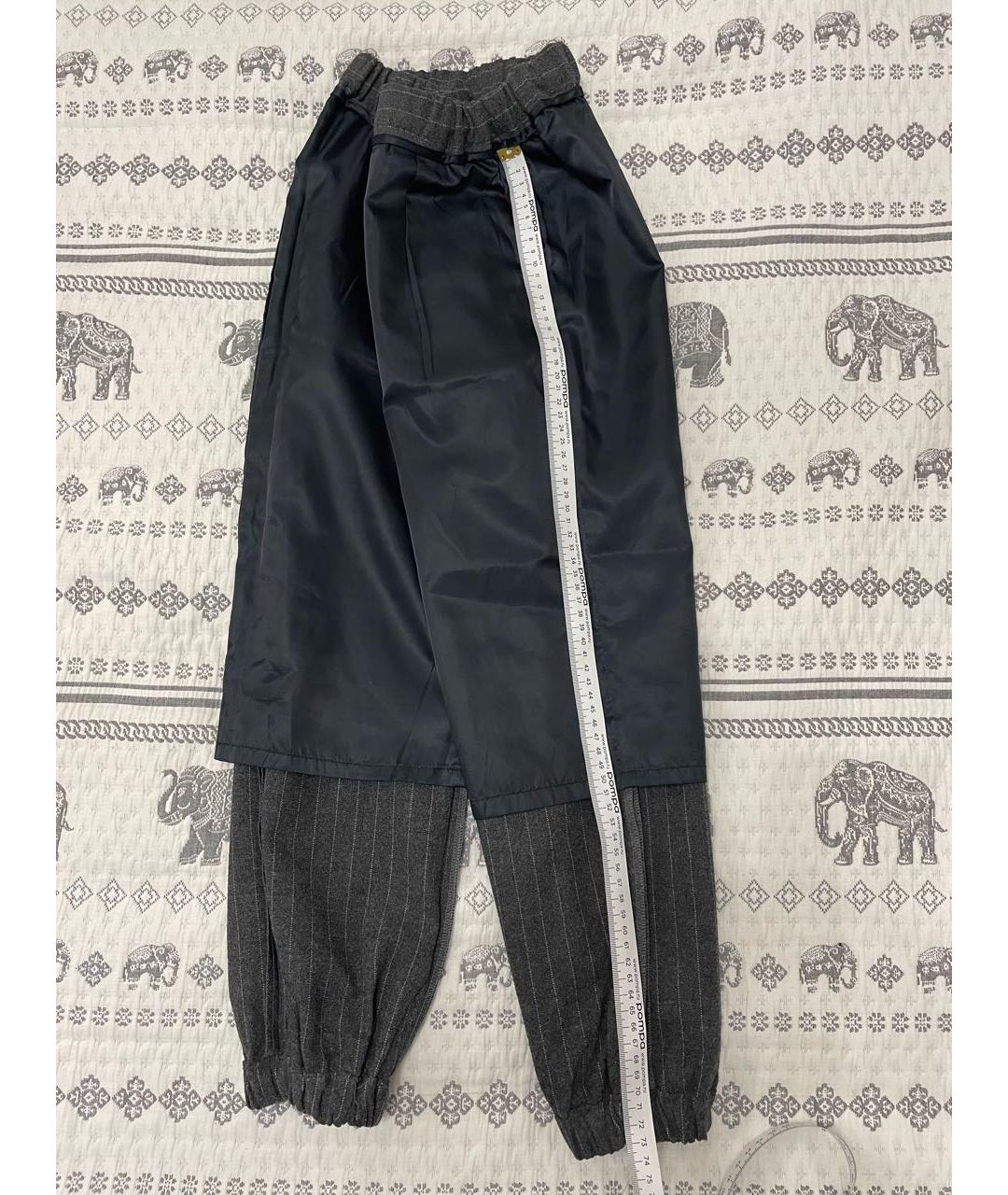 BABY DIOR Серые шерстяные брюки и шорты, фото 2