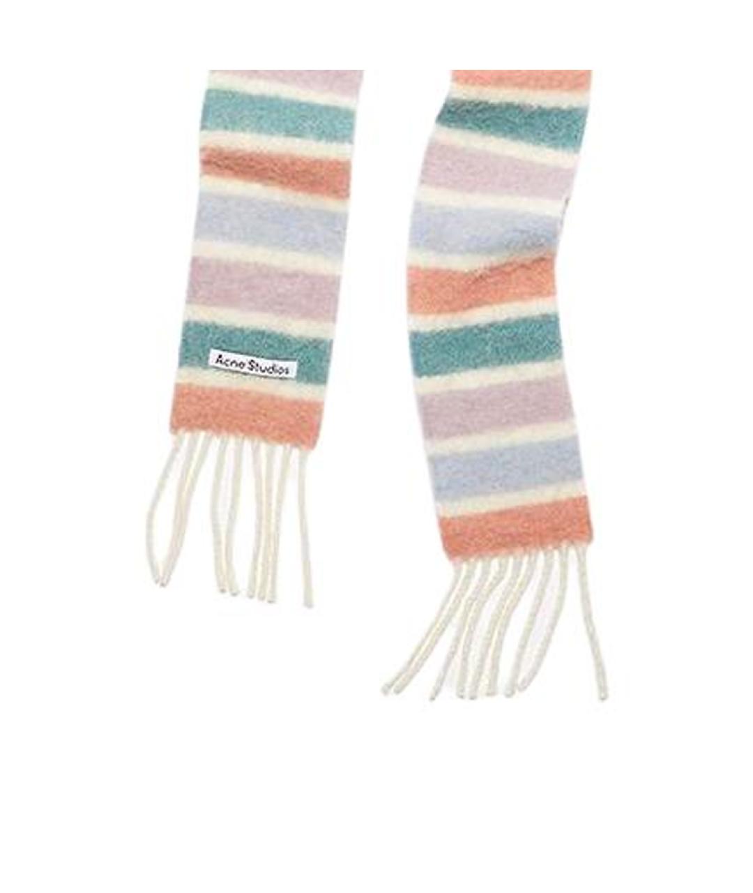 ACNE STUDIOS Мульти шерстяной шарф, фото 3