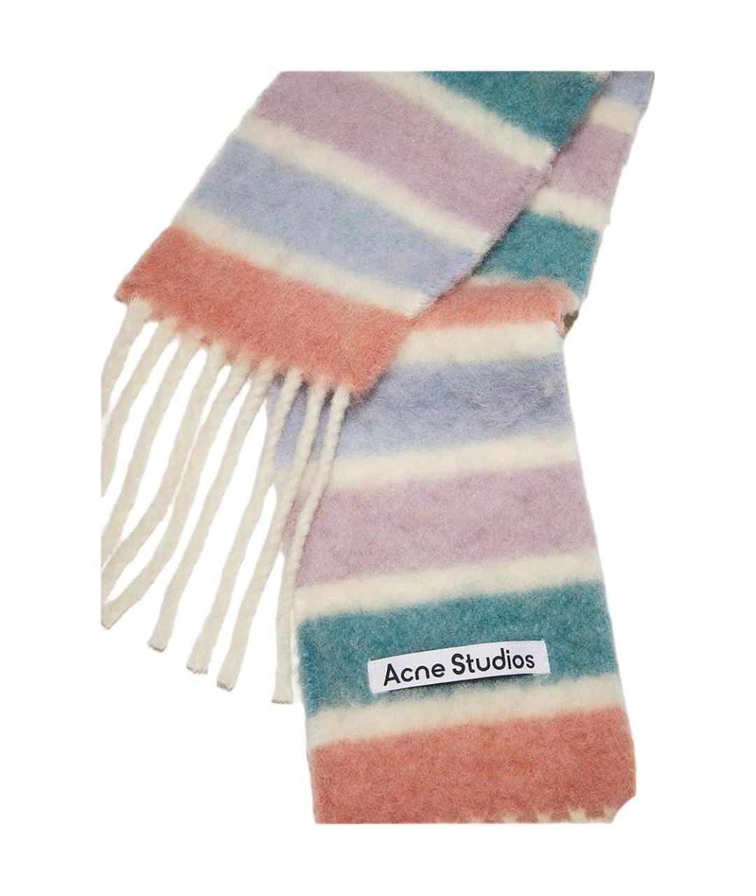 ACNE STUDIOS Мульти шерстяной шарф, фото 2