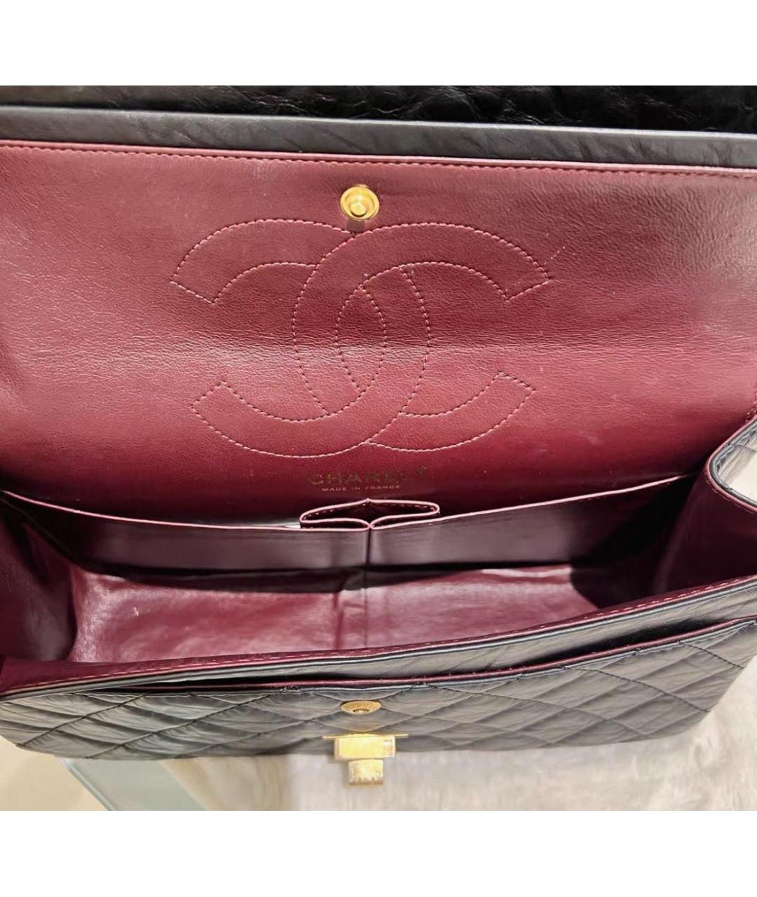 CHANEL Черная кожаная сумка через плечо, фото 7