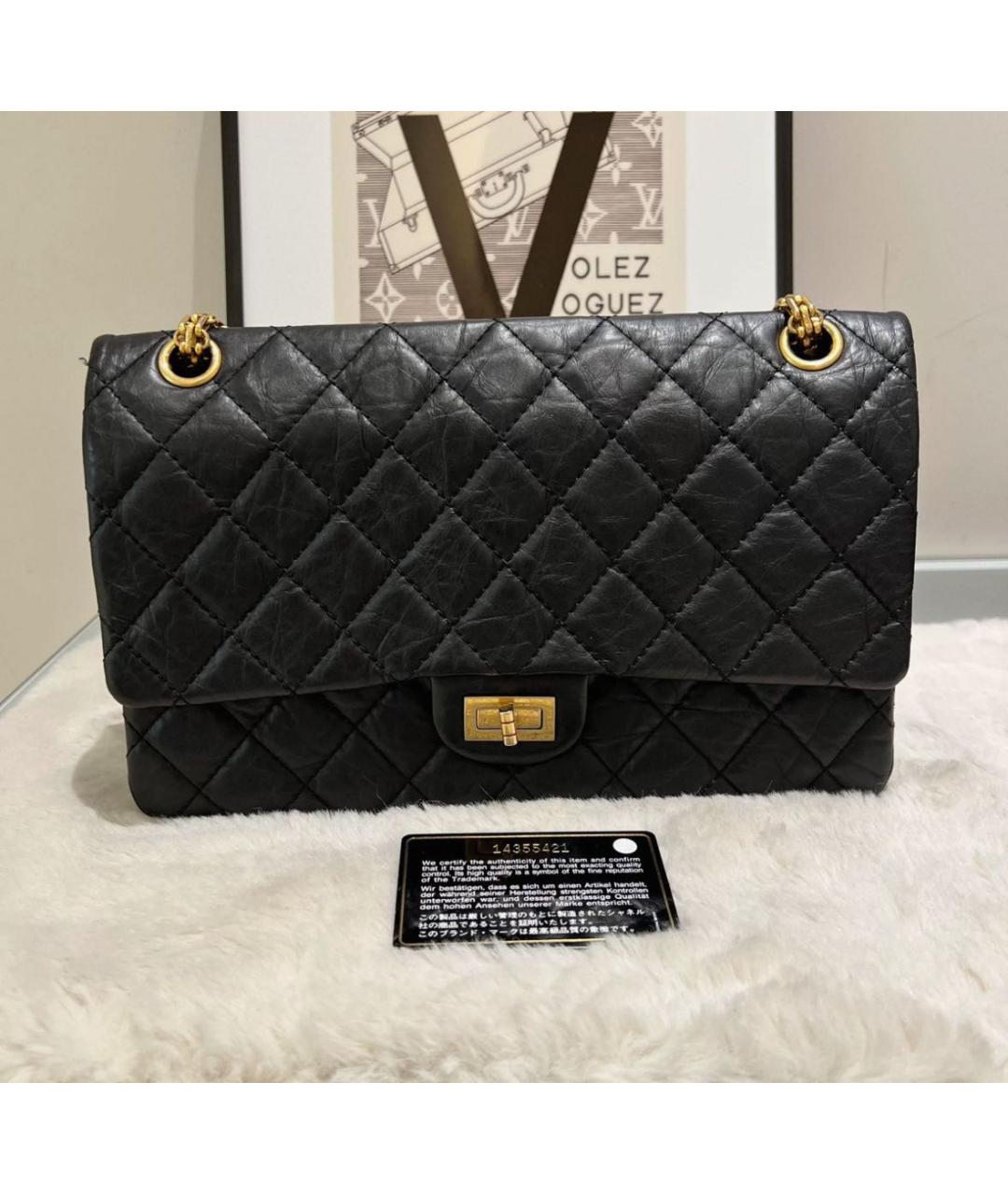 CHANEL Черная кожаная сумка через плечо, фото 8