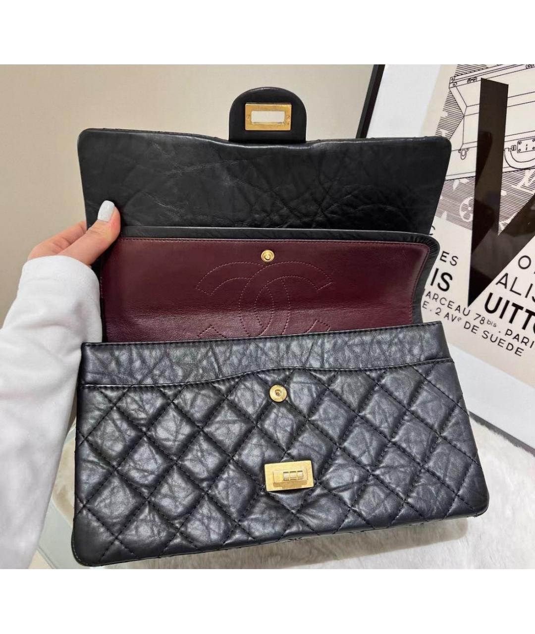 CHANEL Черная кожаная сумка через плечо, фото 6