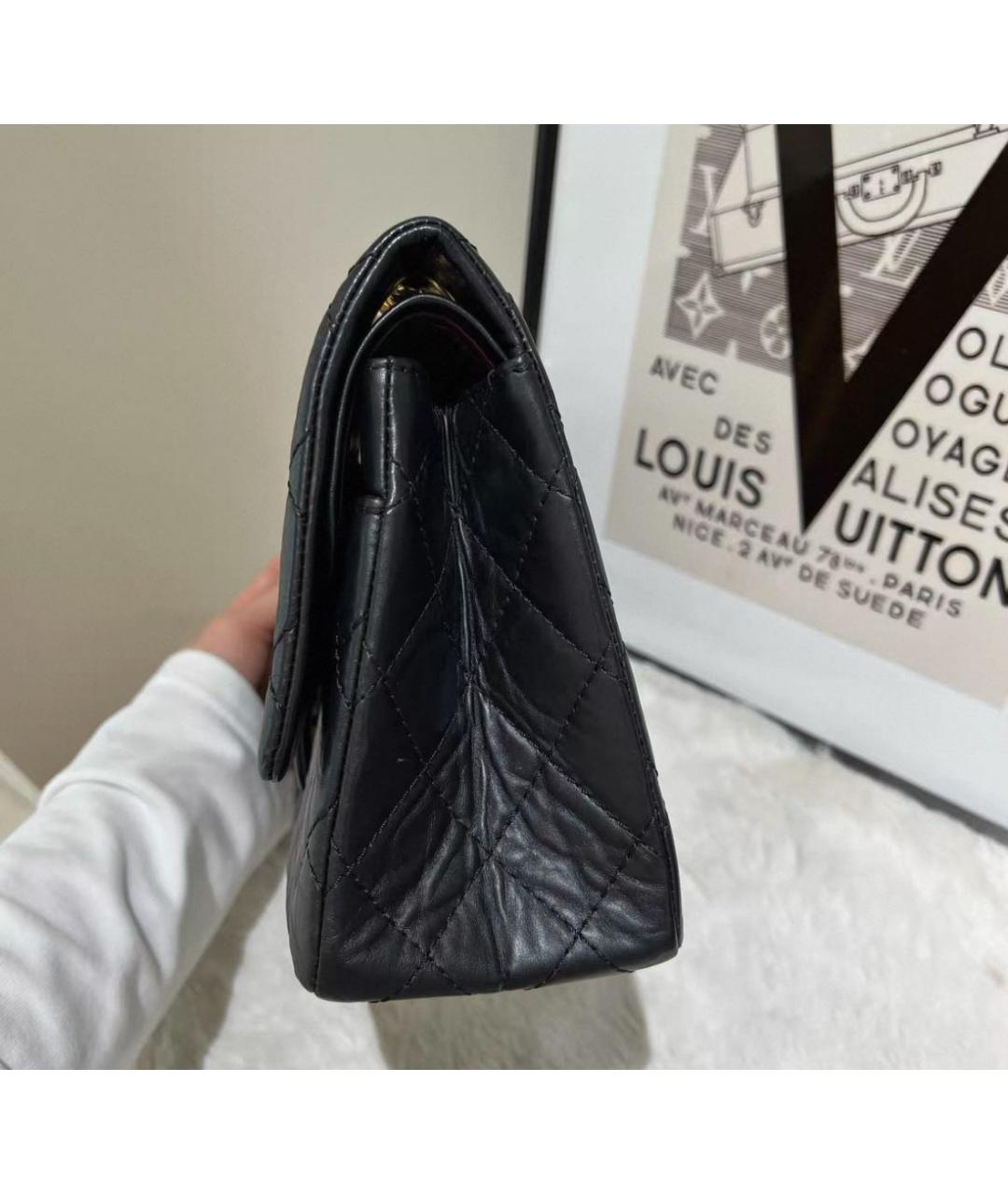 CHANEL Черная кожаная сумка через плечо, фото 4