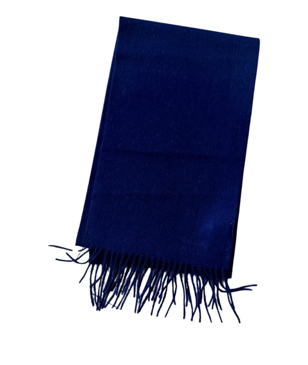 PAUL SMITH Темно-синий кашемировый шарф, фото 1