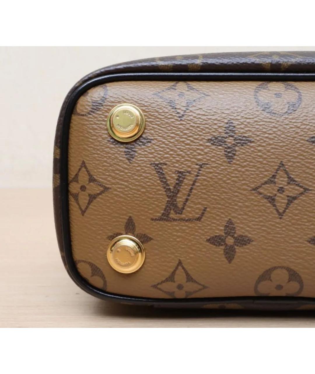 LOUIS VUITTON Коричневая сумка с короткими ручками, фото 3