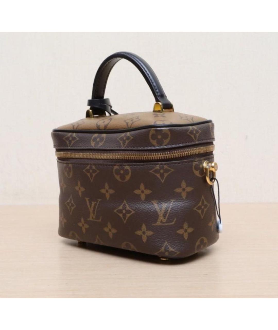 LOUIS VUITTON Коричневая сумка с короткими ручками, фото 6