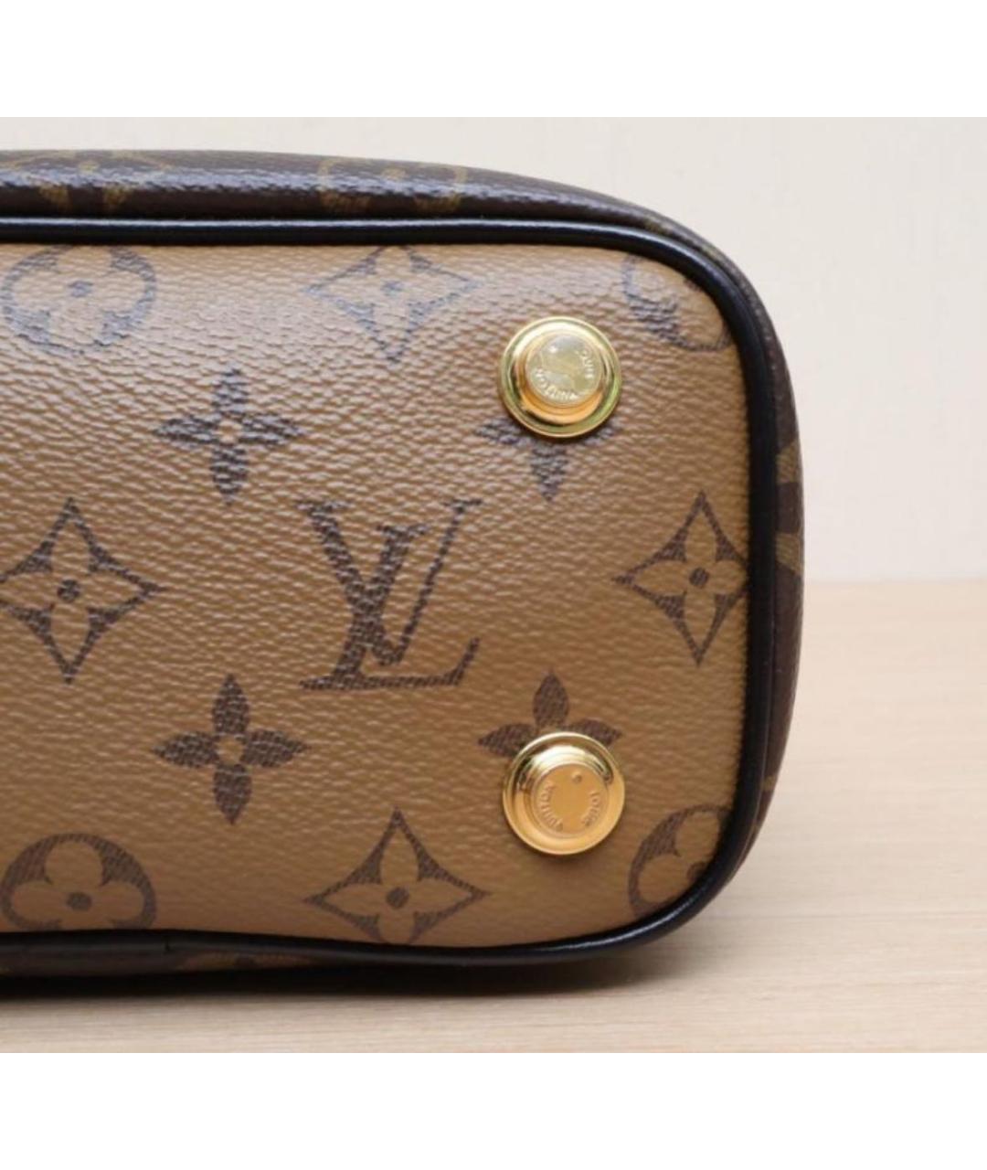 LOUIS VUITTON Коричневая сумка с короткими ручками, фото 4