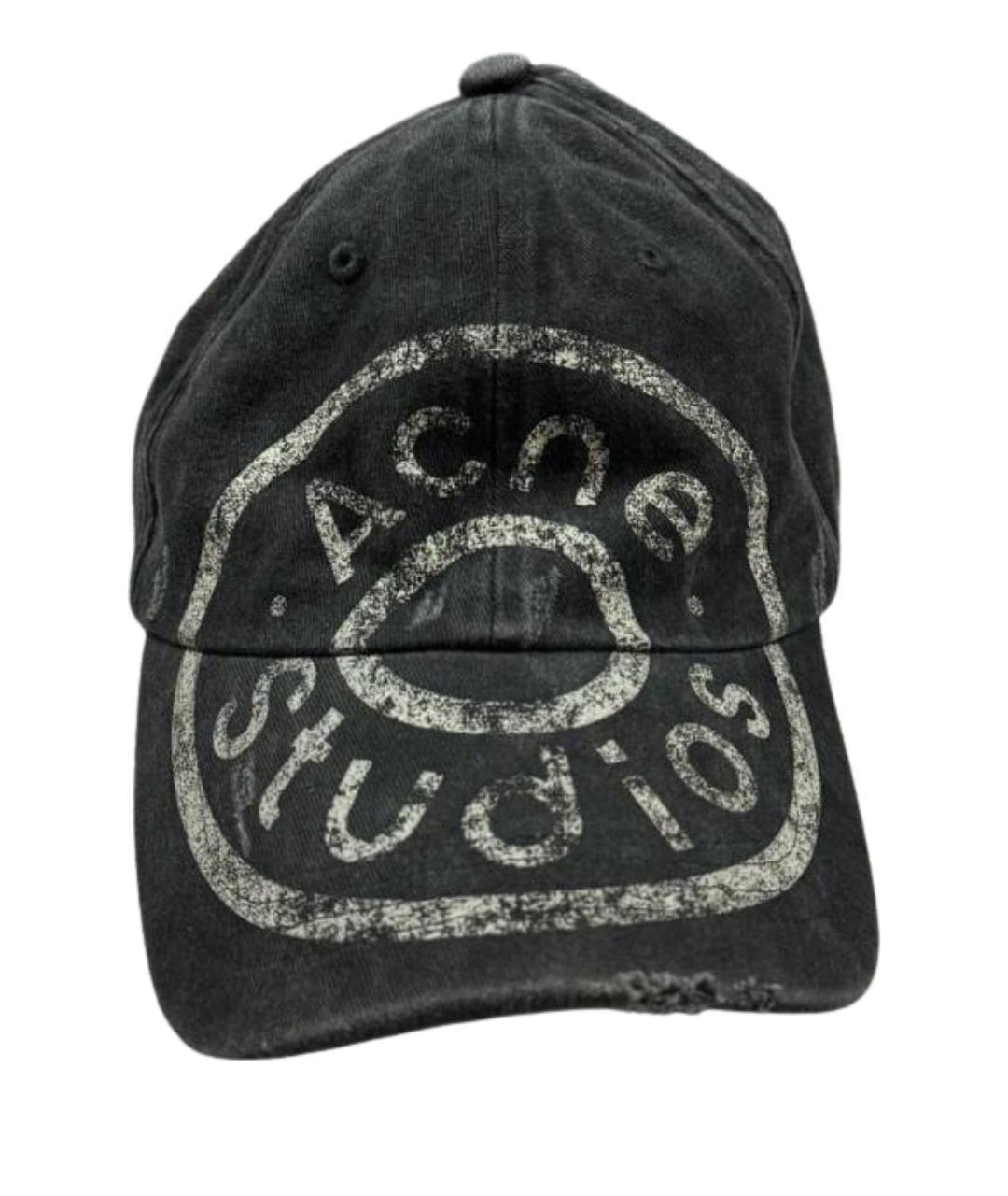 ACNE STUDIOS Серая хлопковая кепка/бейсболка, фото 1