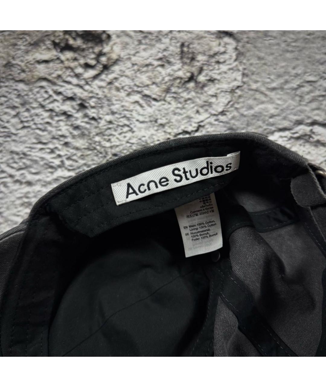 ACNE STUDIOS Серая хлопковая кепка/бейсболка, фото 5