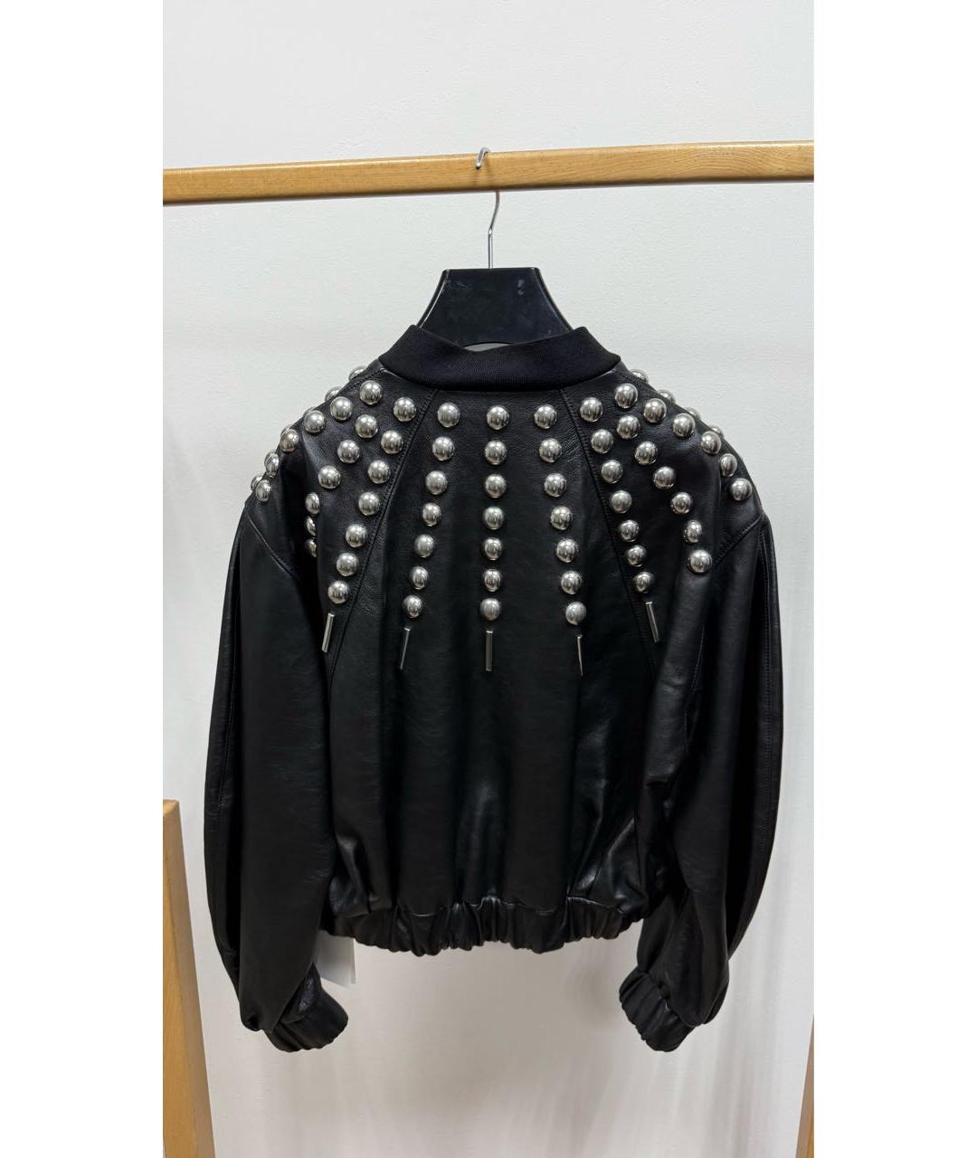 CELINE Черная кожаная куртка, фото 4