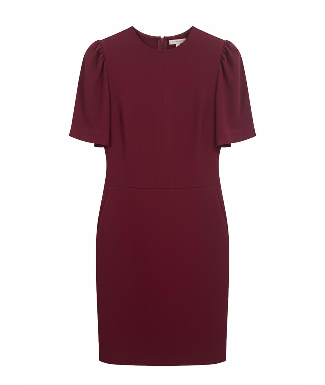 STELLA MCCARTNEY Бордовое вискозное коктейльное платье, фото 1