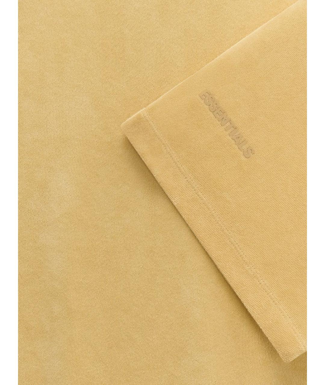 FEAR OF GOD ESSENTIALS Желтое хлопко-полиэстеровое поло с коротким рукавом, фото 5