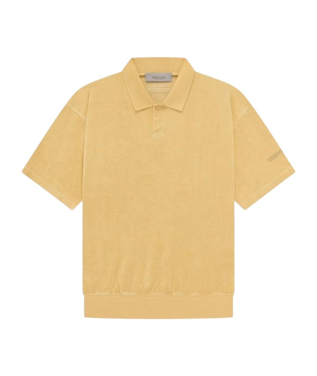 FEAR OF GOD ESSENTIALS Желтое хлопко-полиэстеровое поло с коротким рукавом, фото 1