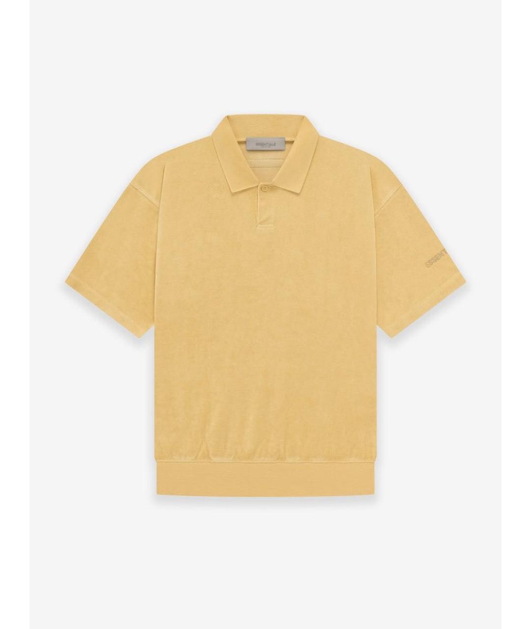 FEAR OF GOD ESSENTIALS Желтое хлопко-полиэстеровое поло с коротким рукавом, фото 9