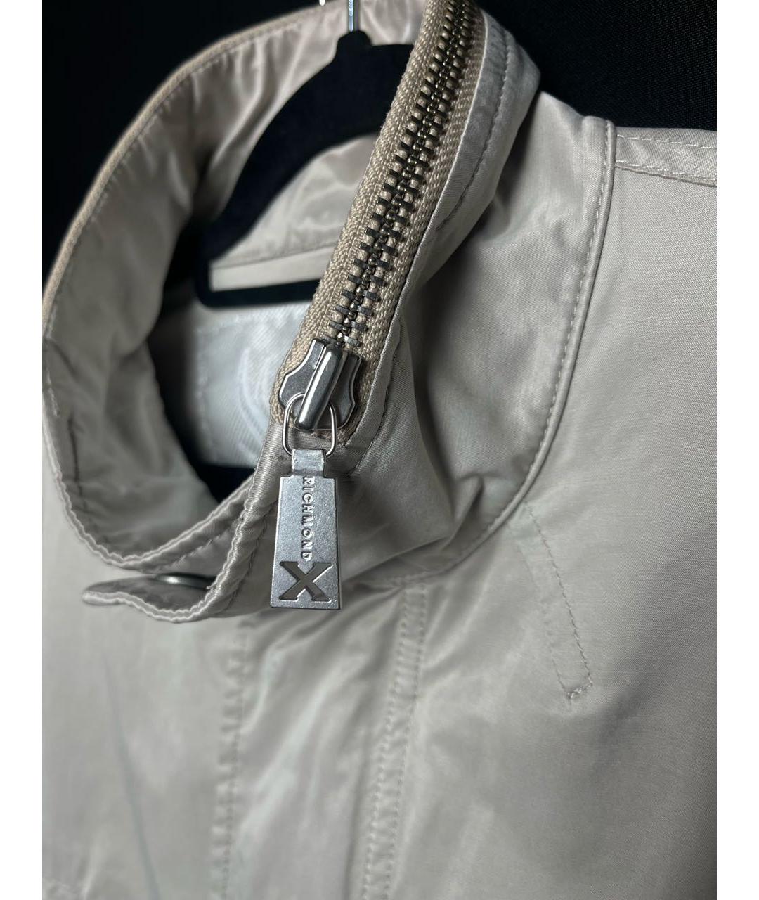 JOHN RICHMOND Бежевая полиамидовая куртка, фото 3