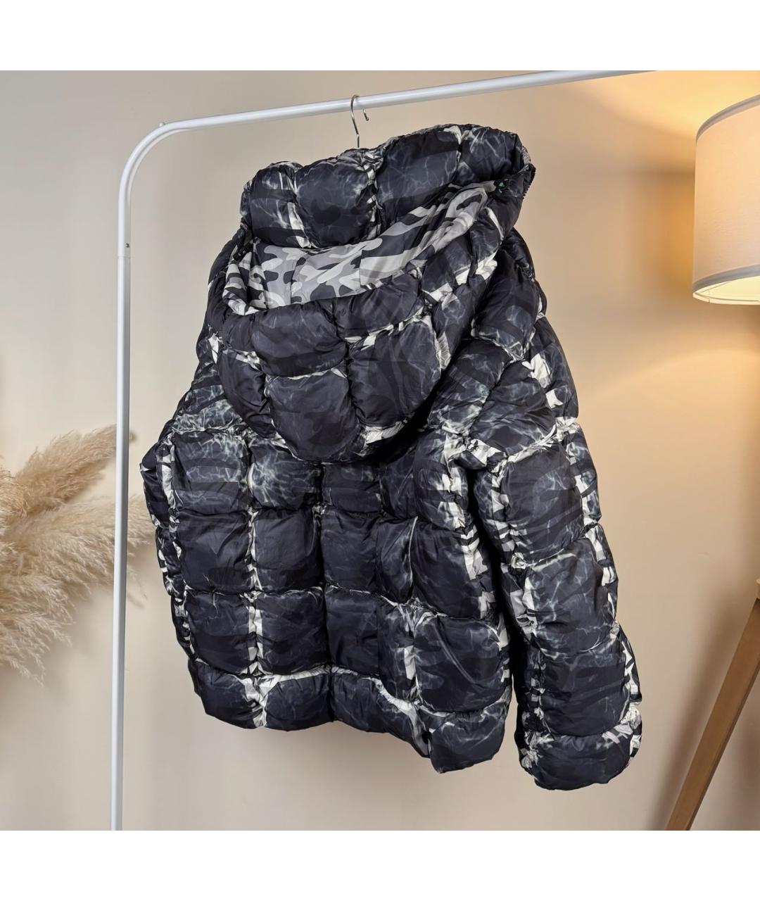 DIESEL Черный полиэстеровый пуховик, фото 4