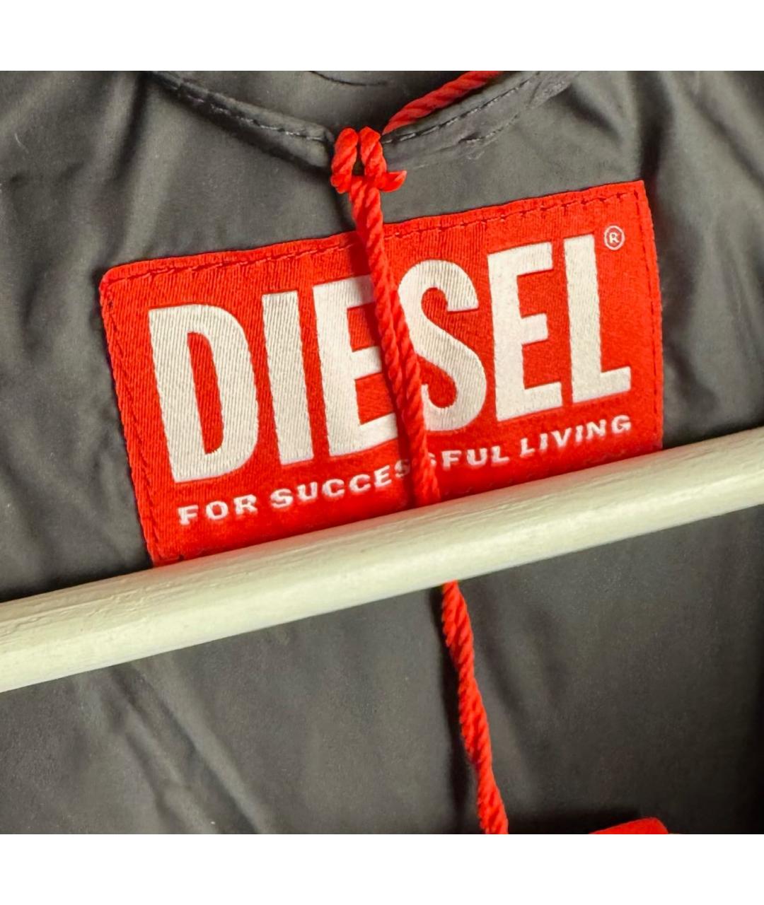 DIESEL Синий полиэстеровый пуховик, фото 7