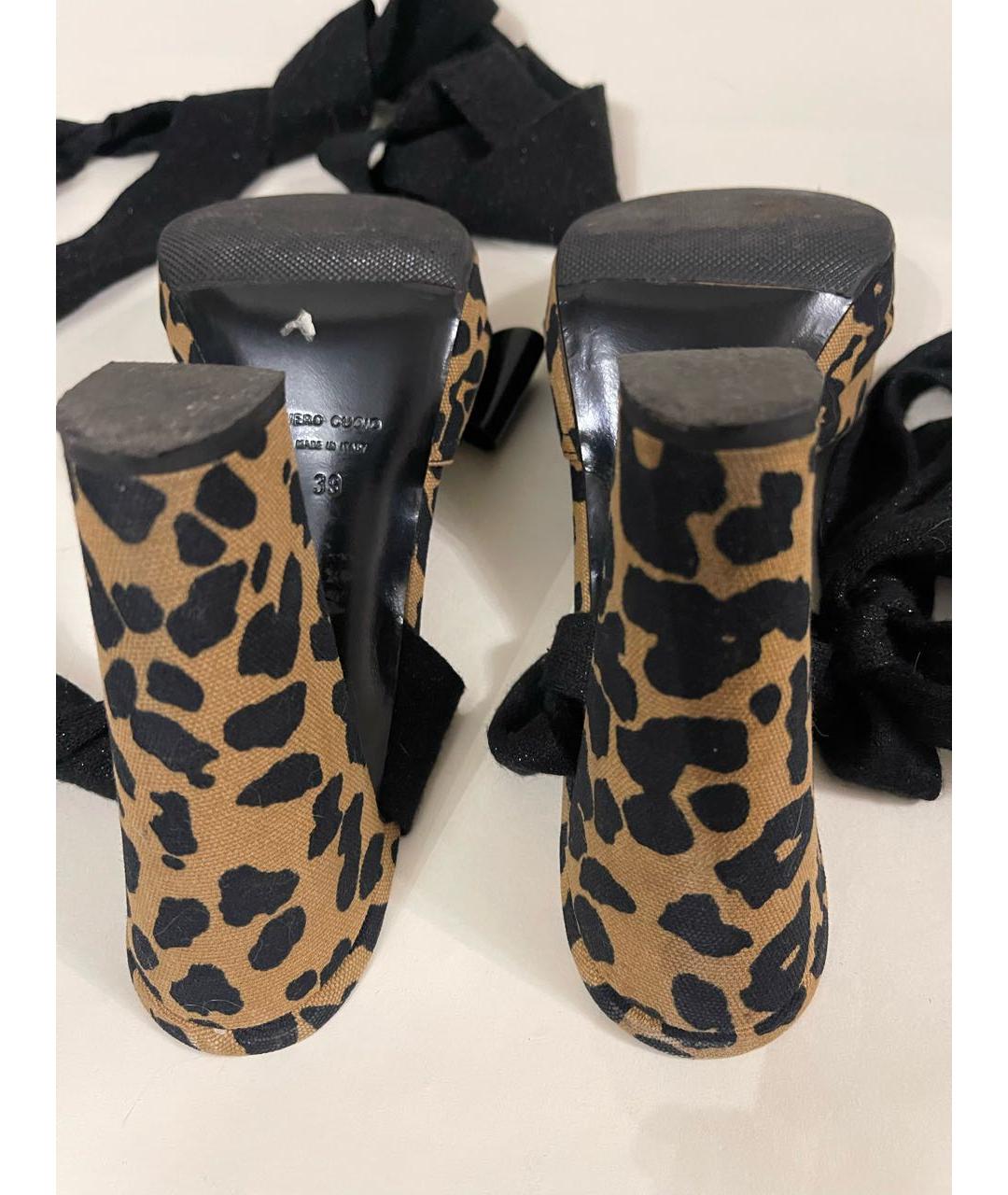 JOHN GALLIANO Мульти текстильные босоножки, фото 7