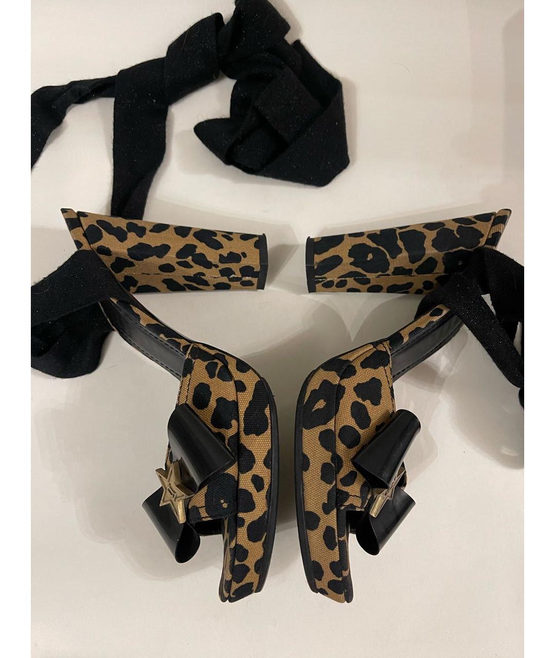 JOHN GALLIANO Мульти текстильные босоножки, фото 6